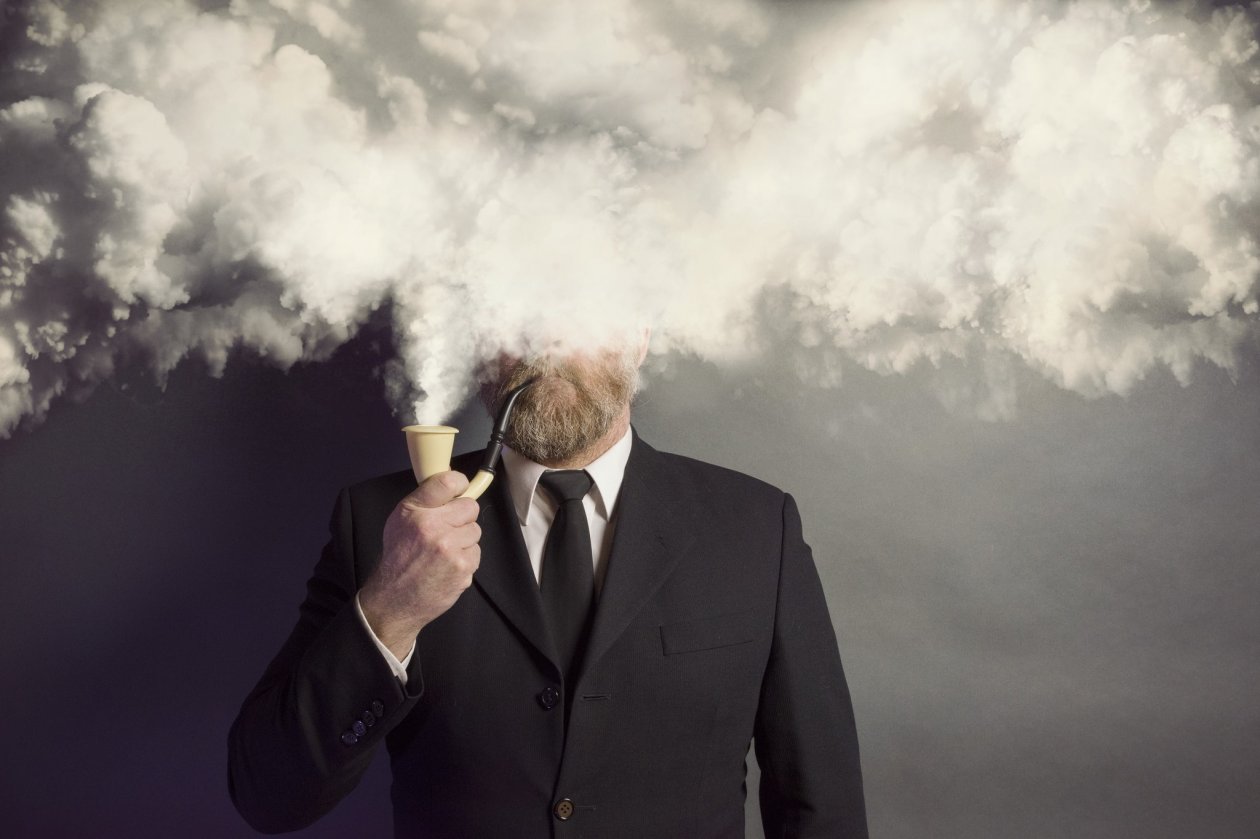 Smoking Beard Man