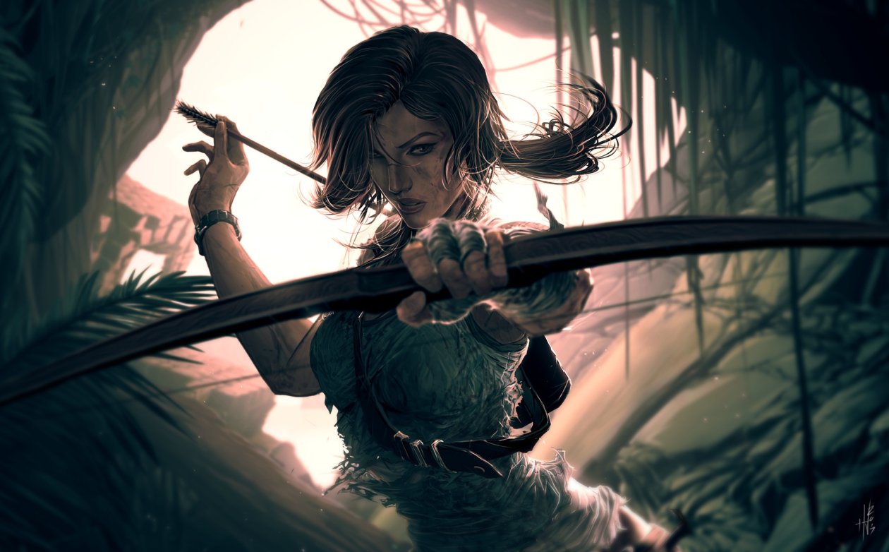Lara Croft Video Game Art