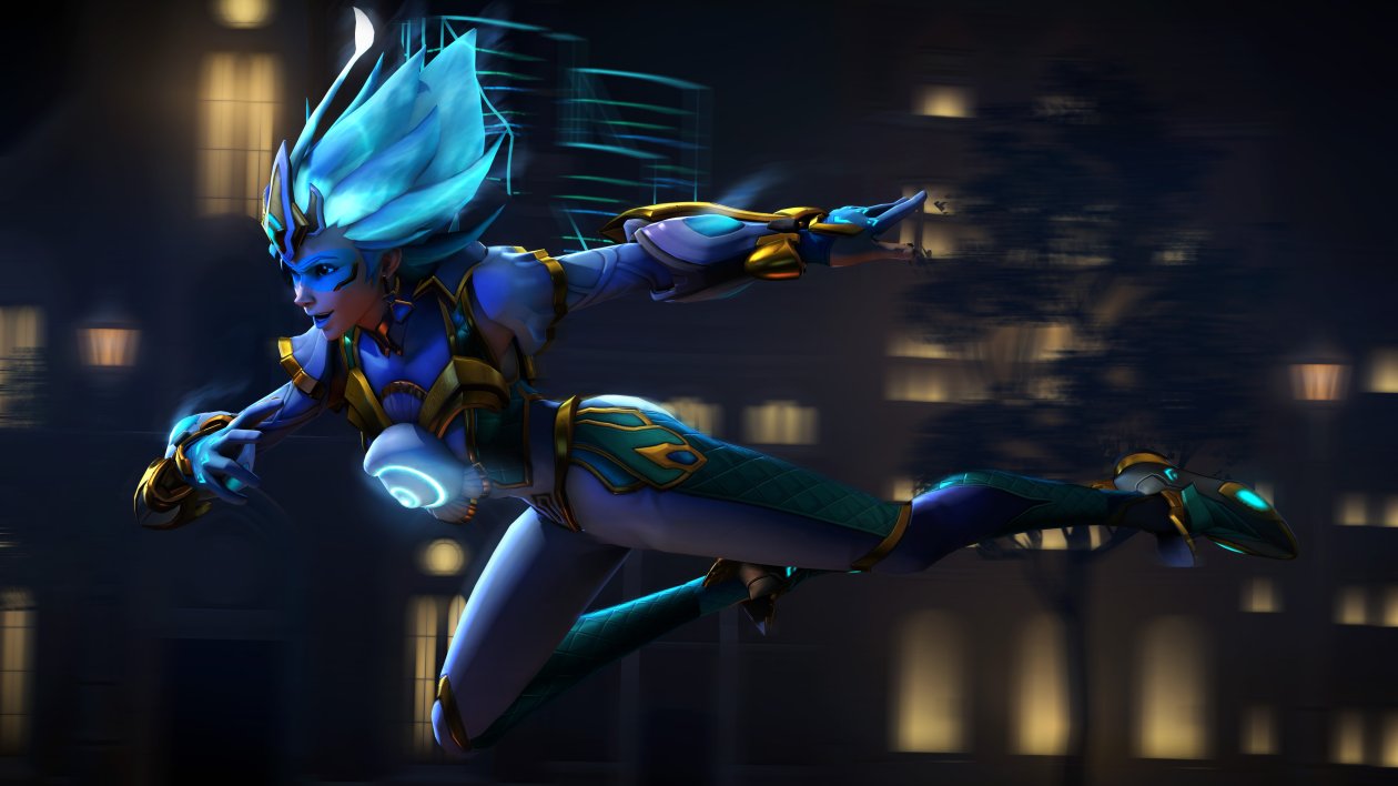 Tracer Overwatch Supersaiyanblue Digital Art 4k