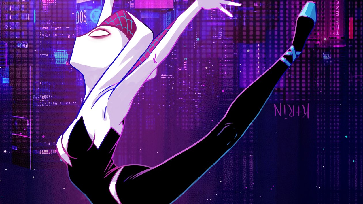 Spider Gwen 4k Art
