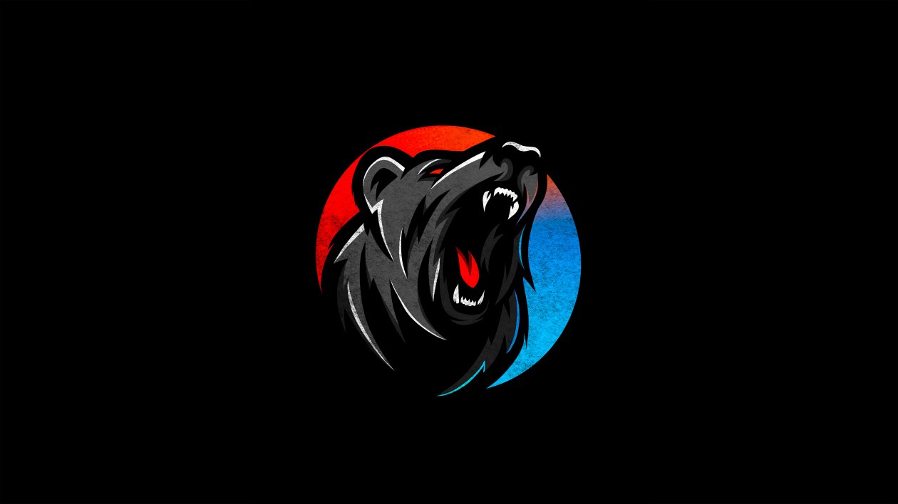 Bear Howling Dark 5k