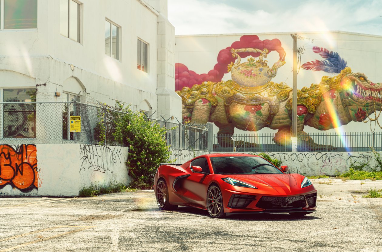 Vossen Beautiful Wrapped Corvette C8 8k