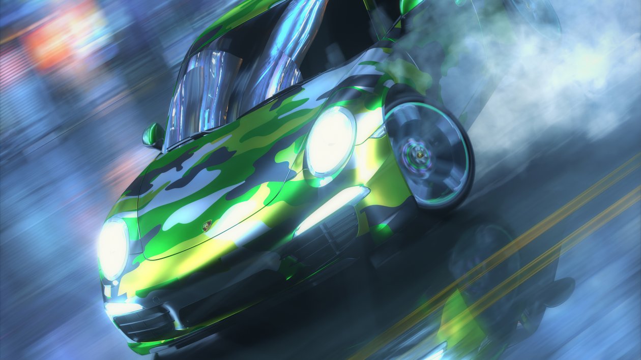 Wheels Rolling Drift 4k