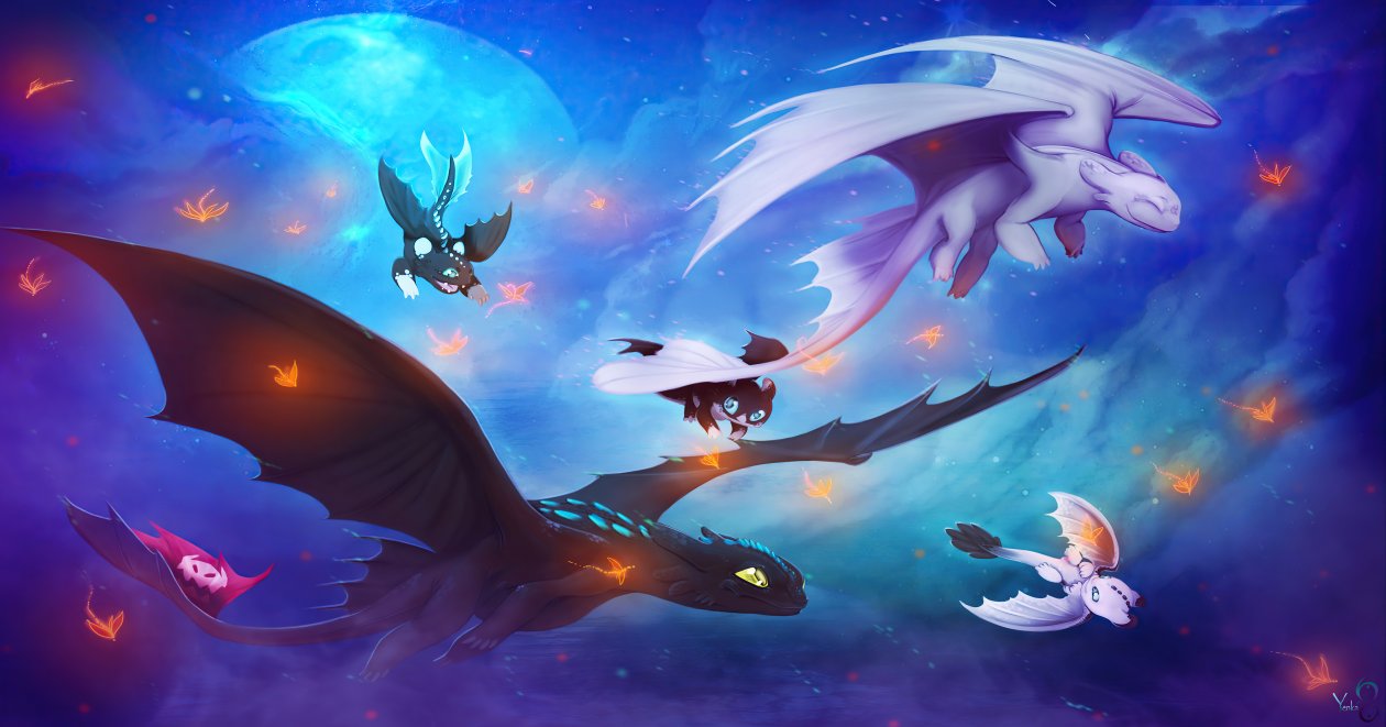 Toothless And His Family