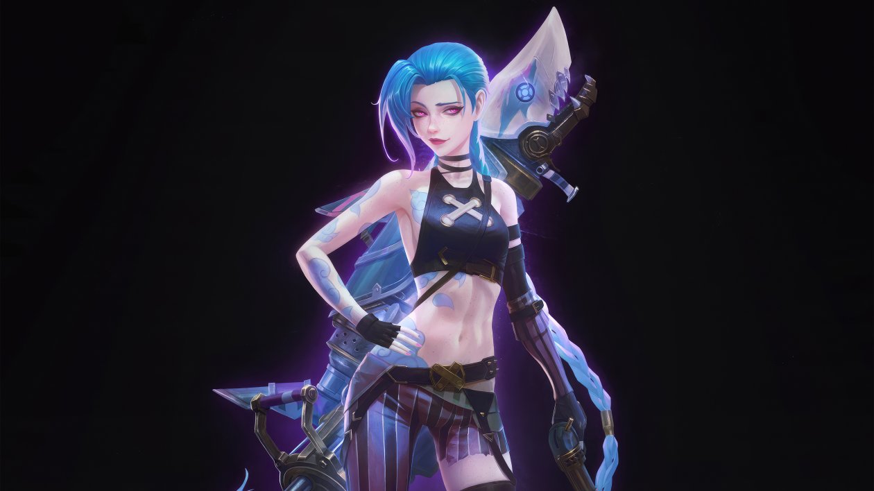Jinx Lol Dark 4k