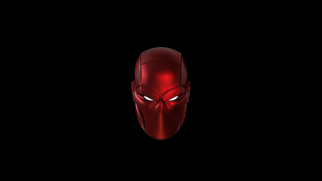 Red Hood Mask Minimal 5k