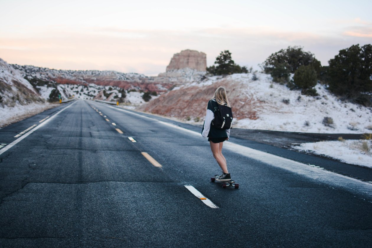 Skateboard Girl 4k 5k