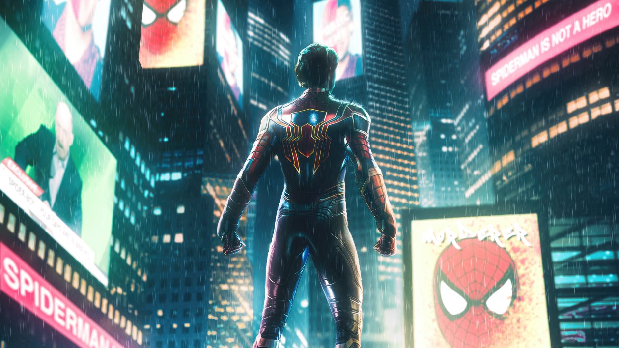Spiderman With Iron Suit