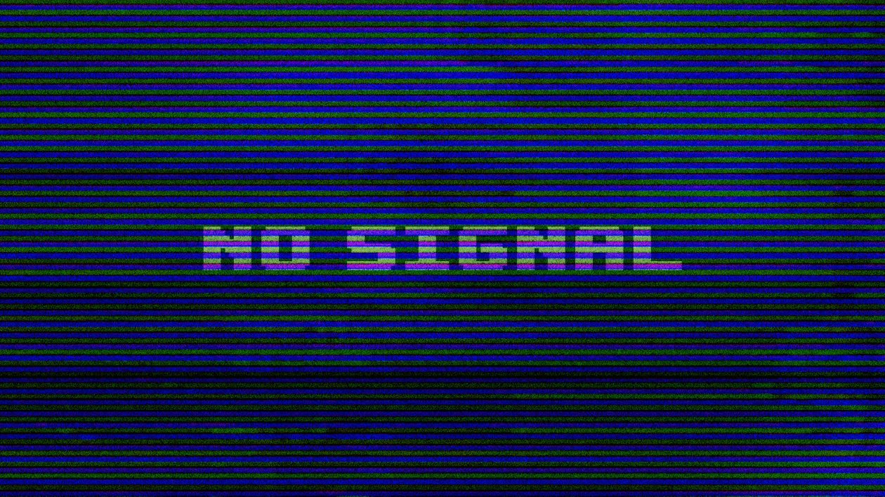 No Signal Typography 4k