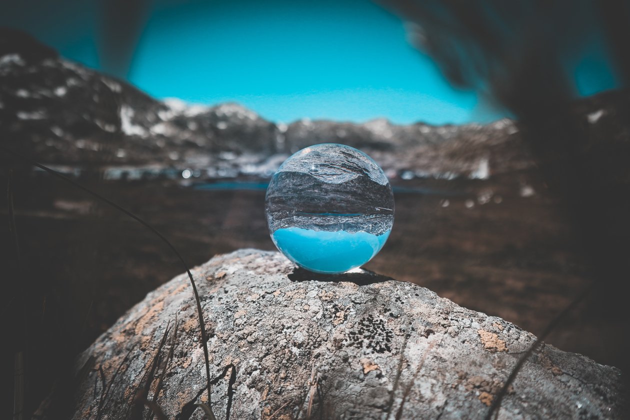 Crystal Bal Transparent Nature Background Reflection 5k