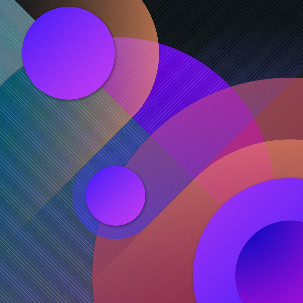 Digital Abstract Shapes Art