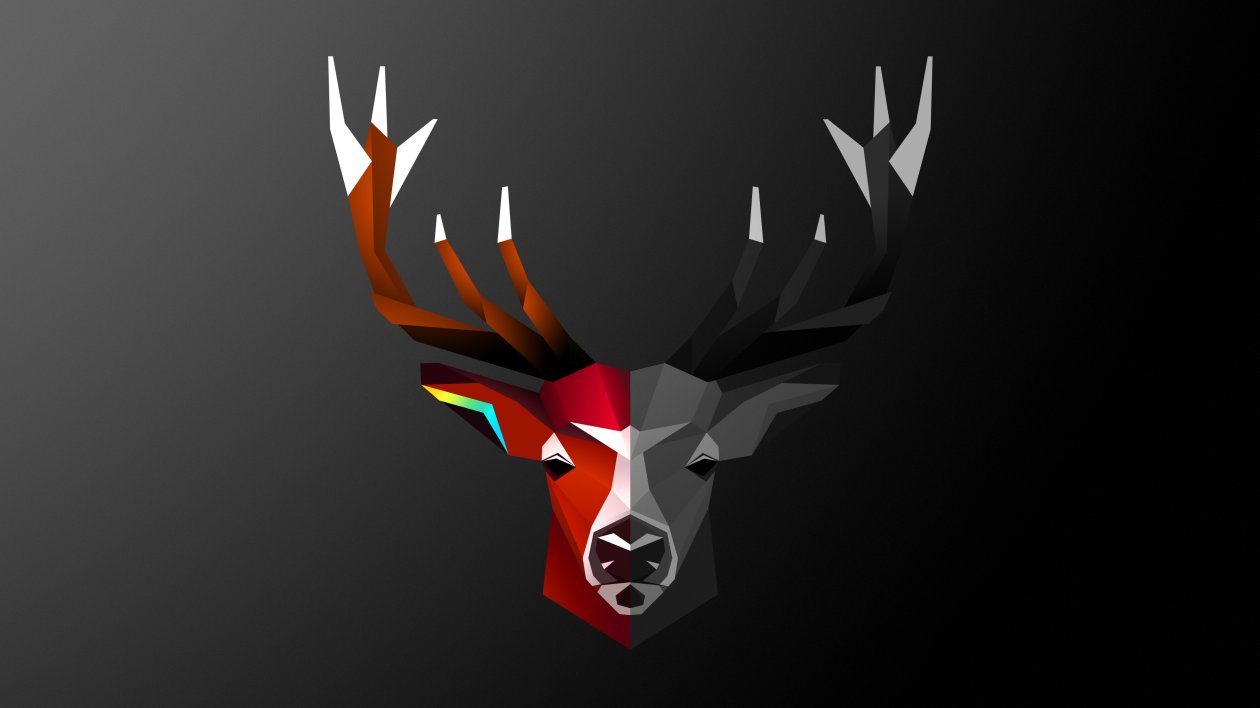 Abstract Deer 4k
