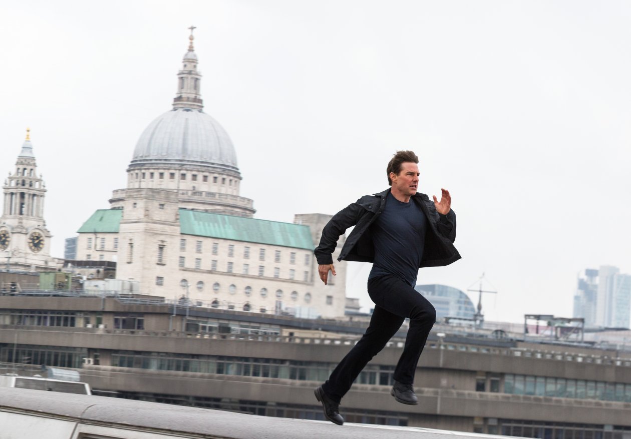 Tom Cruise Running Mission Impossible Fallout