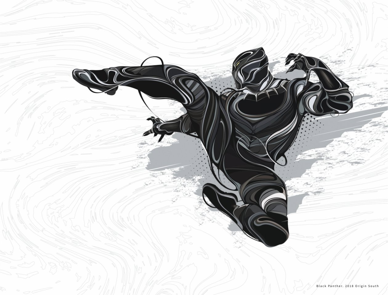 4k Black Panther Art