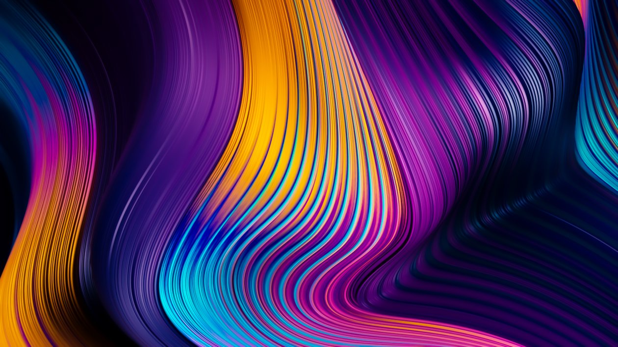 Colors Falling From Top Abstract 4k