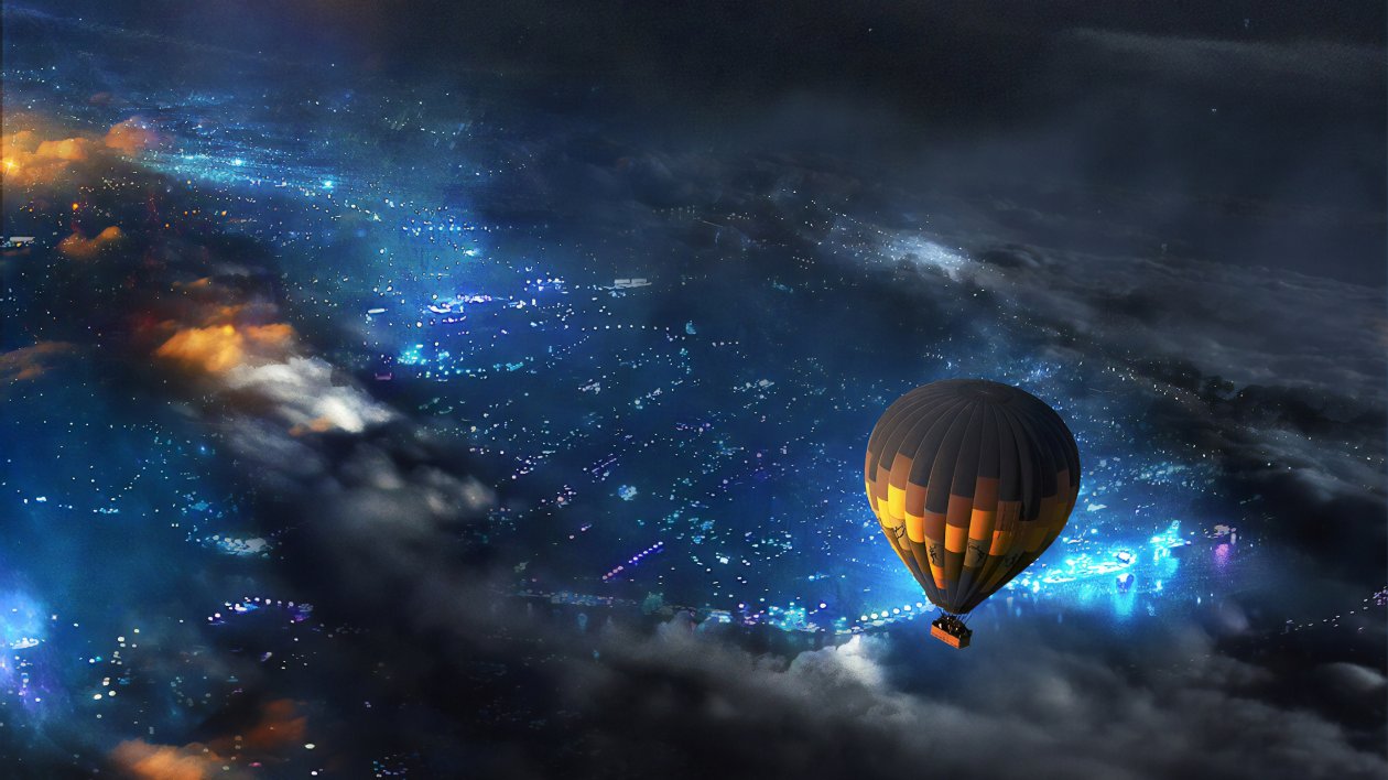 Air Balloon Journey 4k