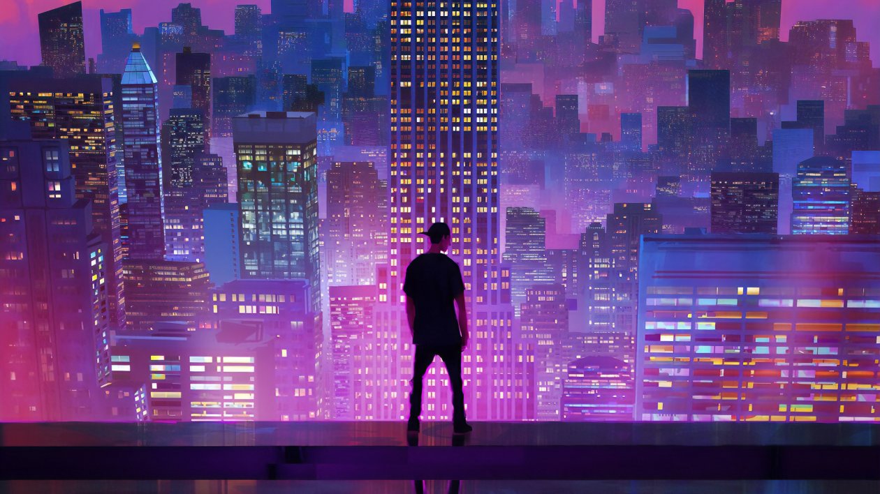 Watching The City Digital Art 4k