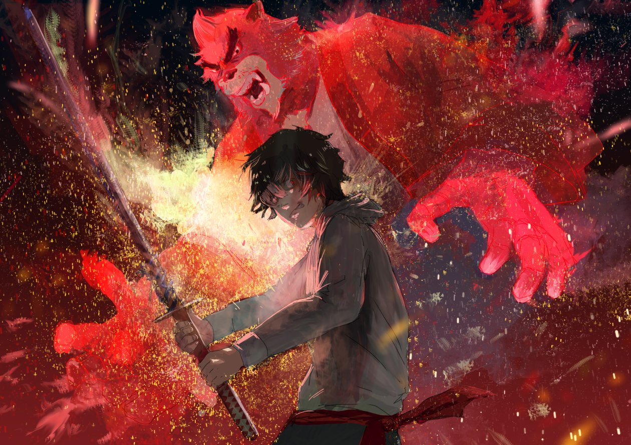 The Boy And The Beast Anime Artwork 5k