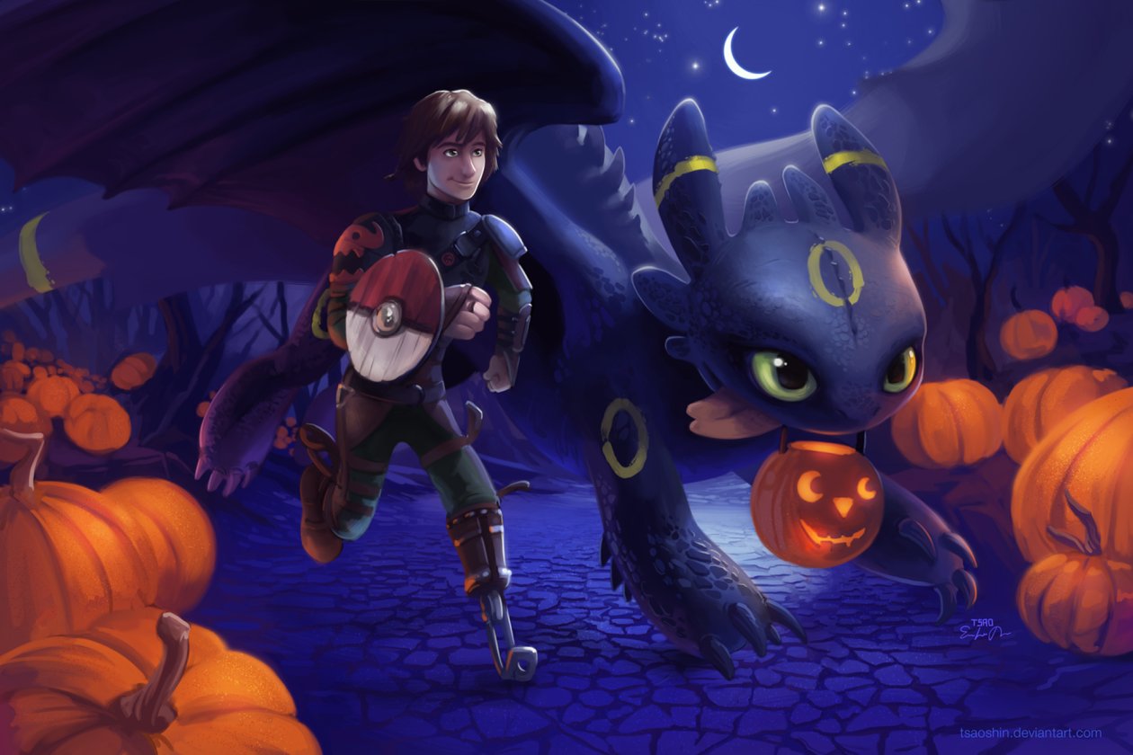 Hiccup And Toothless Artwork
