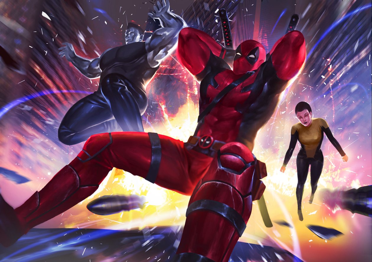Deadpool Negasonic Colossus Artwork