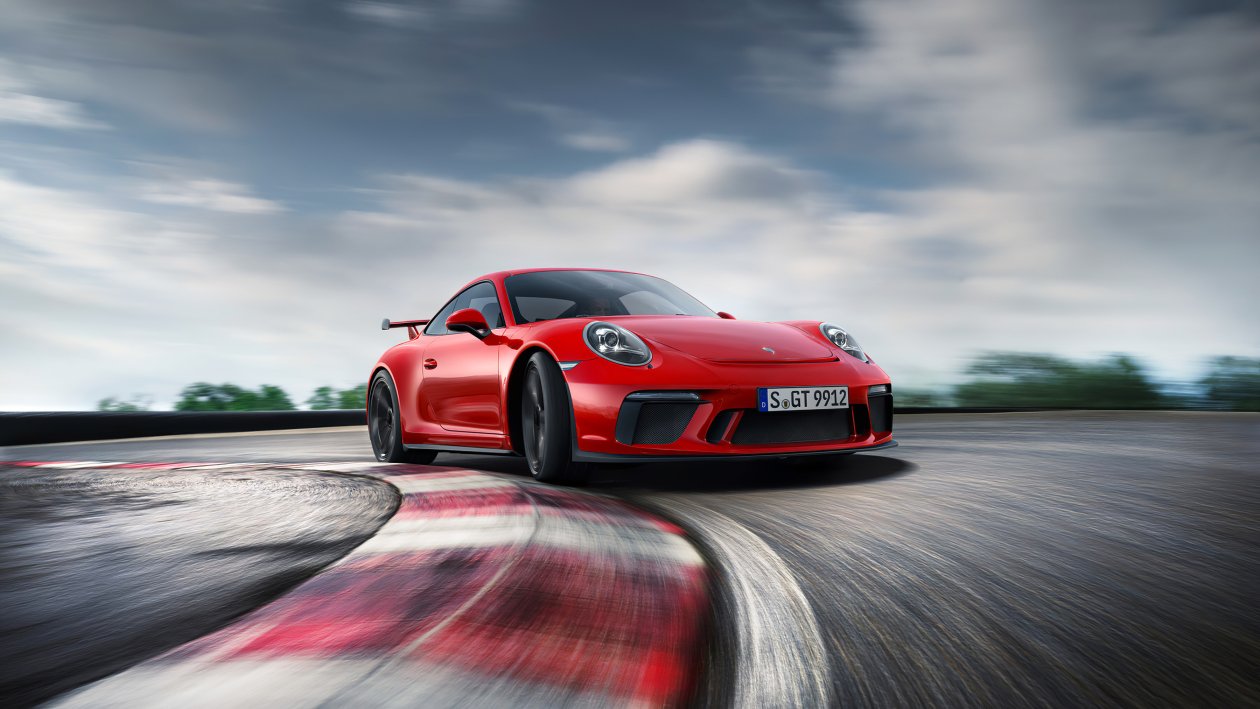 4k Red Porsche