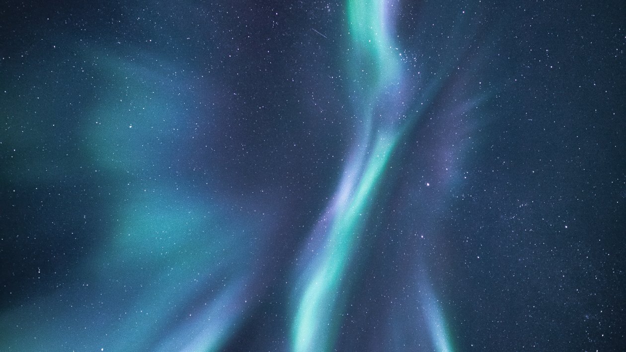 Blue And White Lights Of Sky 5k