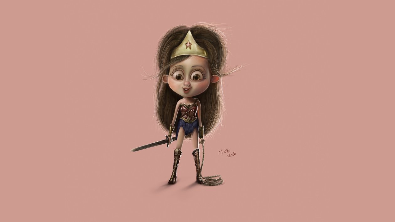 Lil Wonder Woman 4k