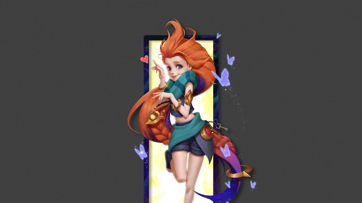 Zoe League Of Legends Minimal Art 4k