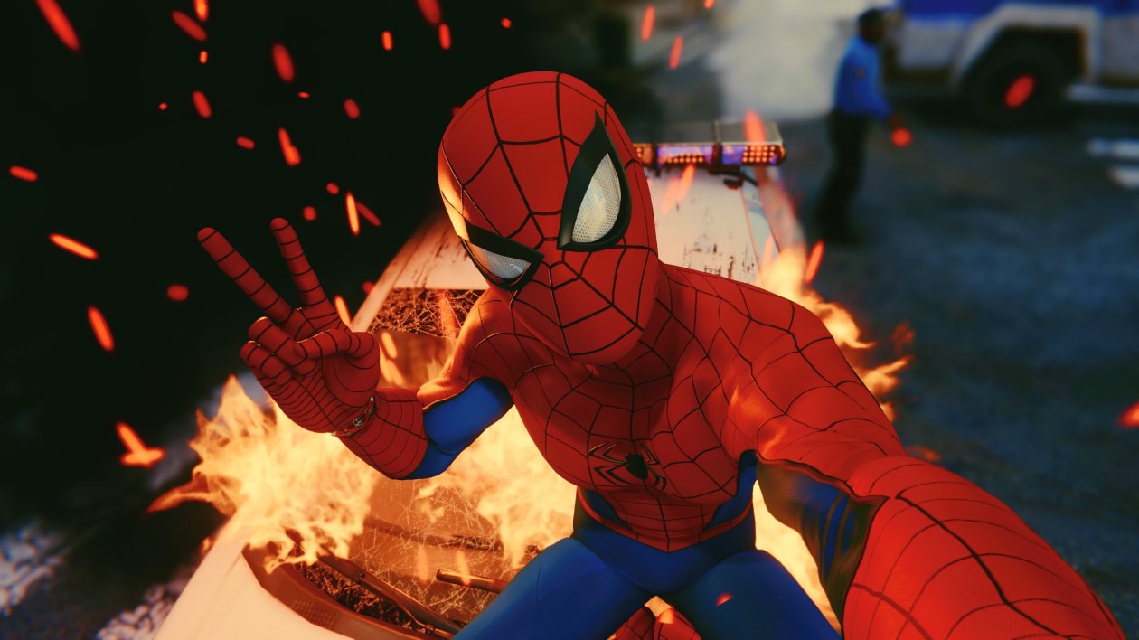 Spiderman Taking Selfie Ps4 4k 2018