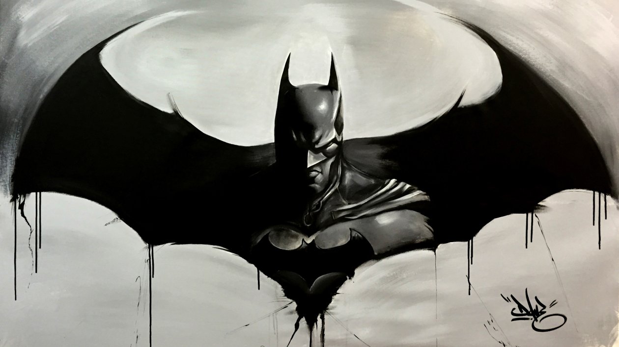 Batman Logo Sketch Art