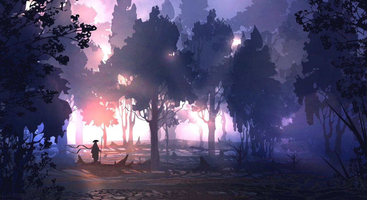 Remembering Digital Art Landscape 5k
