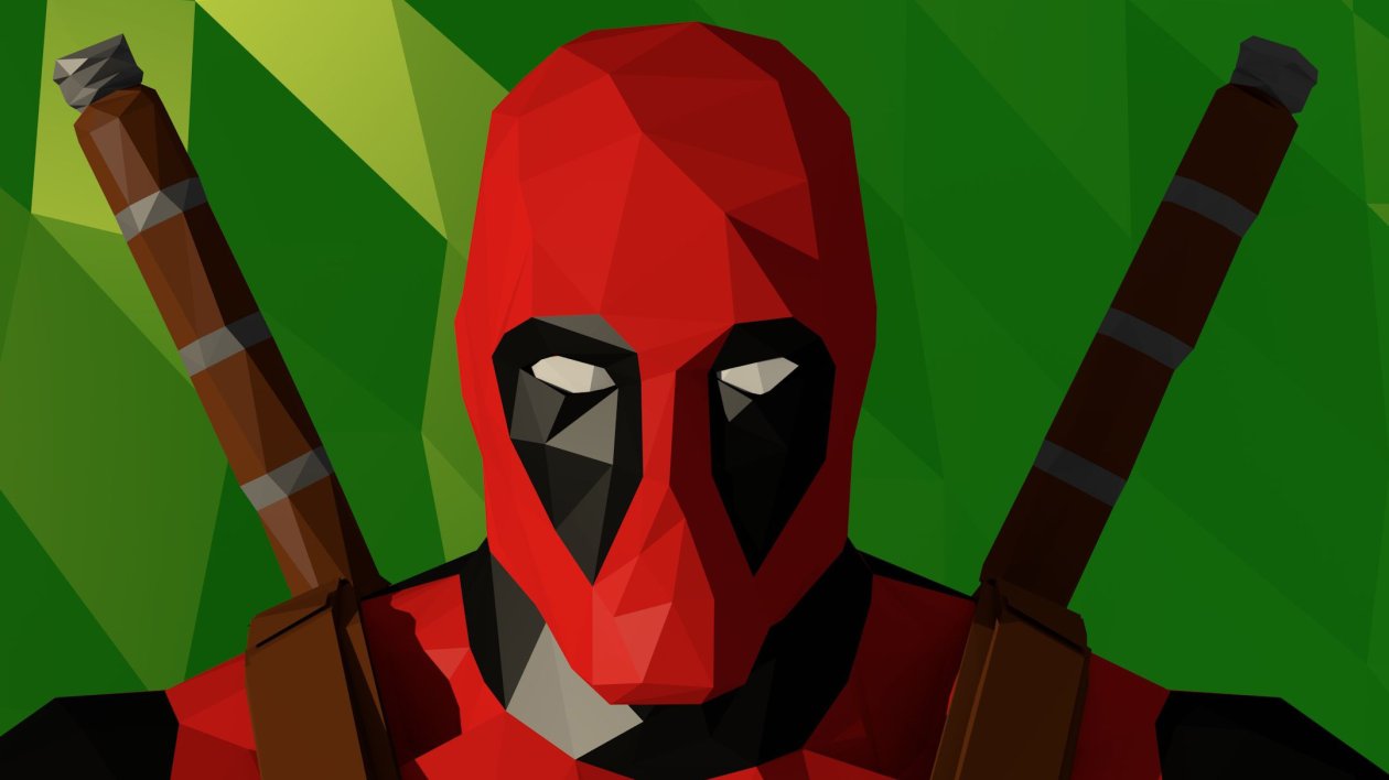 Deadpool Low Poly Artwork