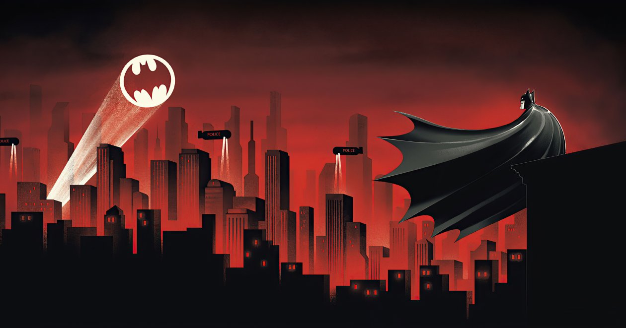 Batman The Animated Series Red World 4k