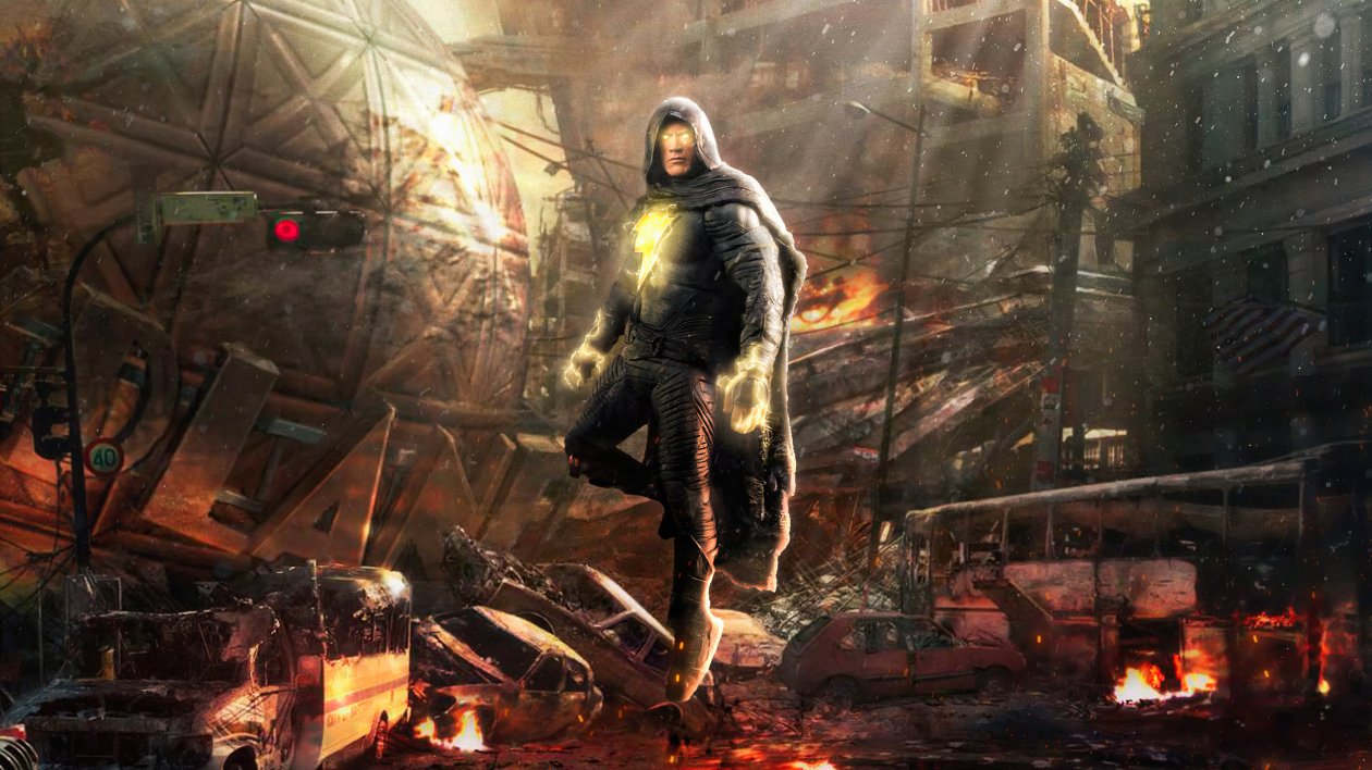 The Black Adam Dwayne Johnson 4k