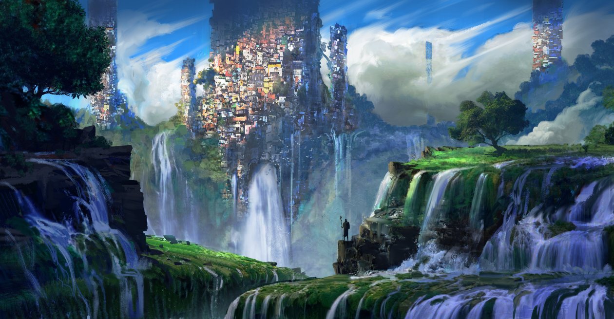 Waterfall Slums