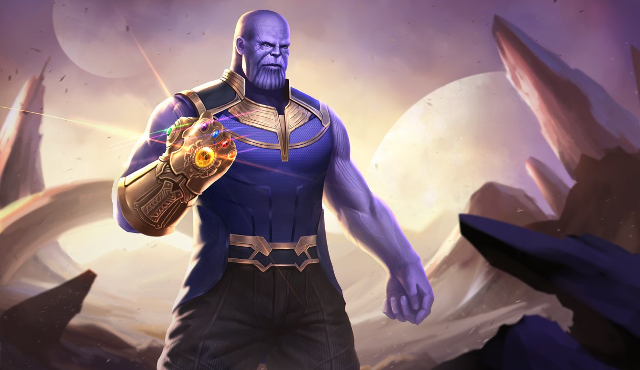 Thanos Infinity Gauntlet Artwork
