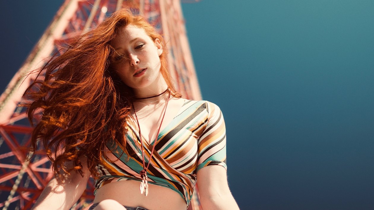 Beautiful Girl Summer Holidays 4k
