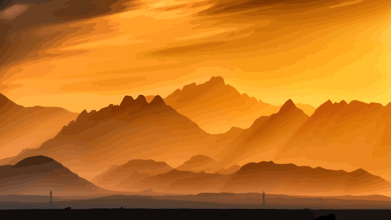 Minimal Landscape Mountains 5k