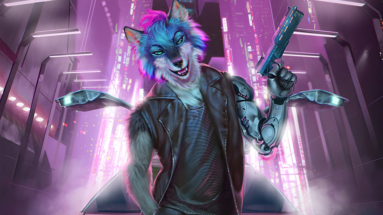 Neon Powerdrive Fox