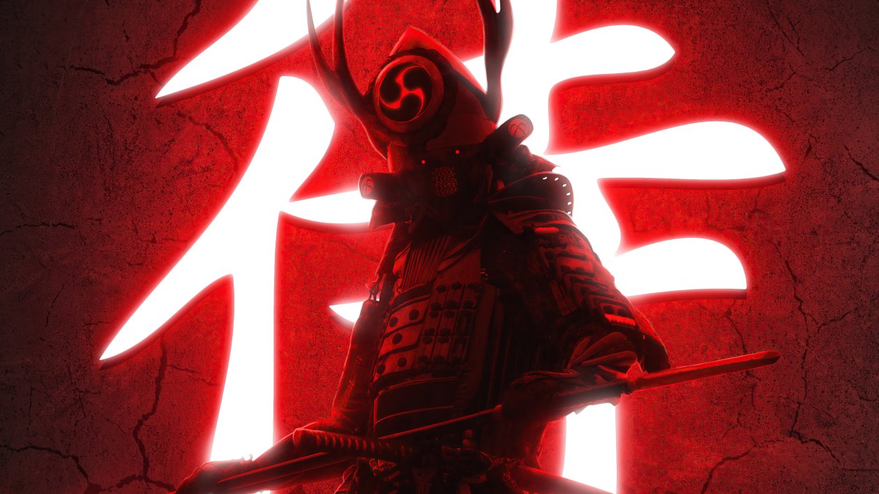 Ninja With Swords Red 5k