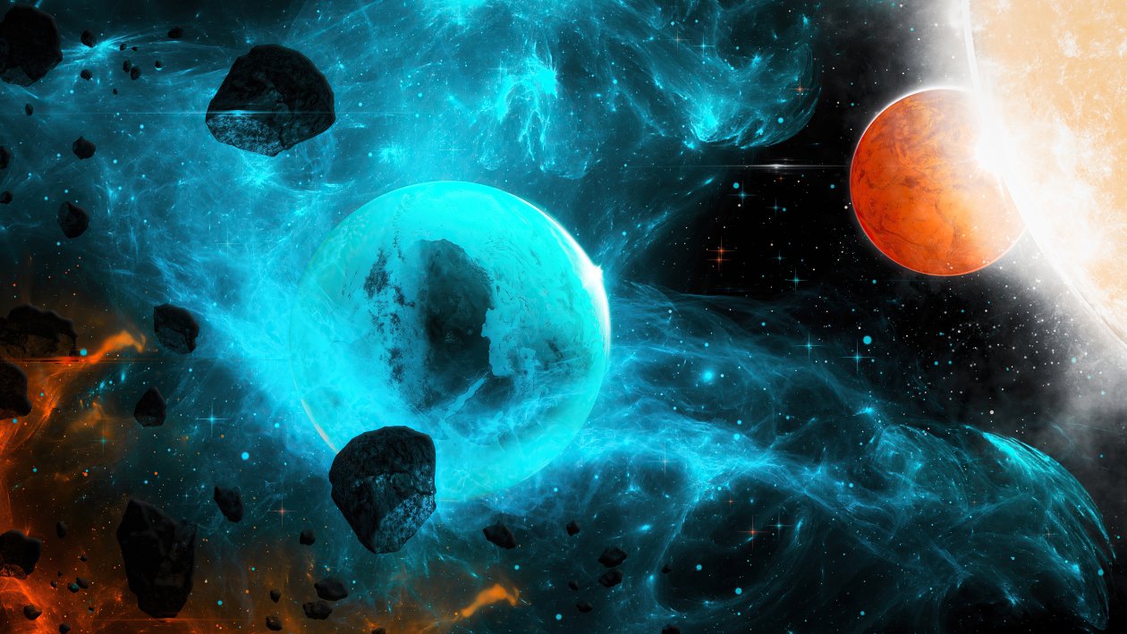 Planets Cosmos 4k