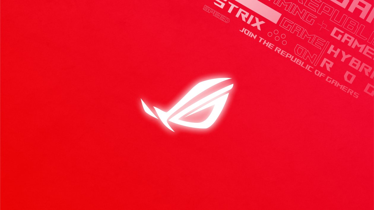 Rog Logo Red Background 4k