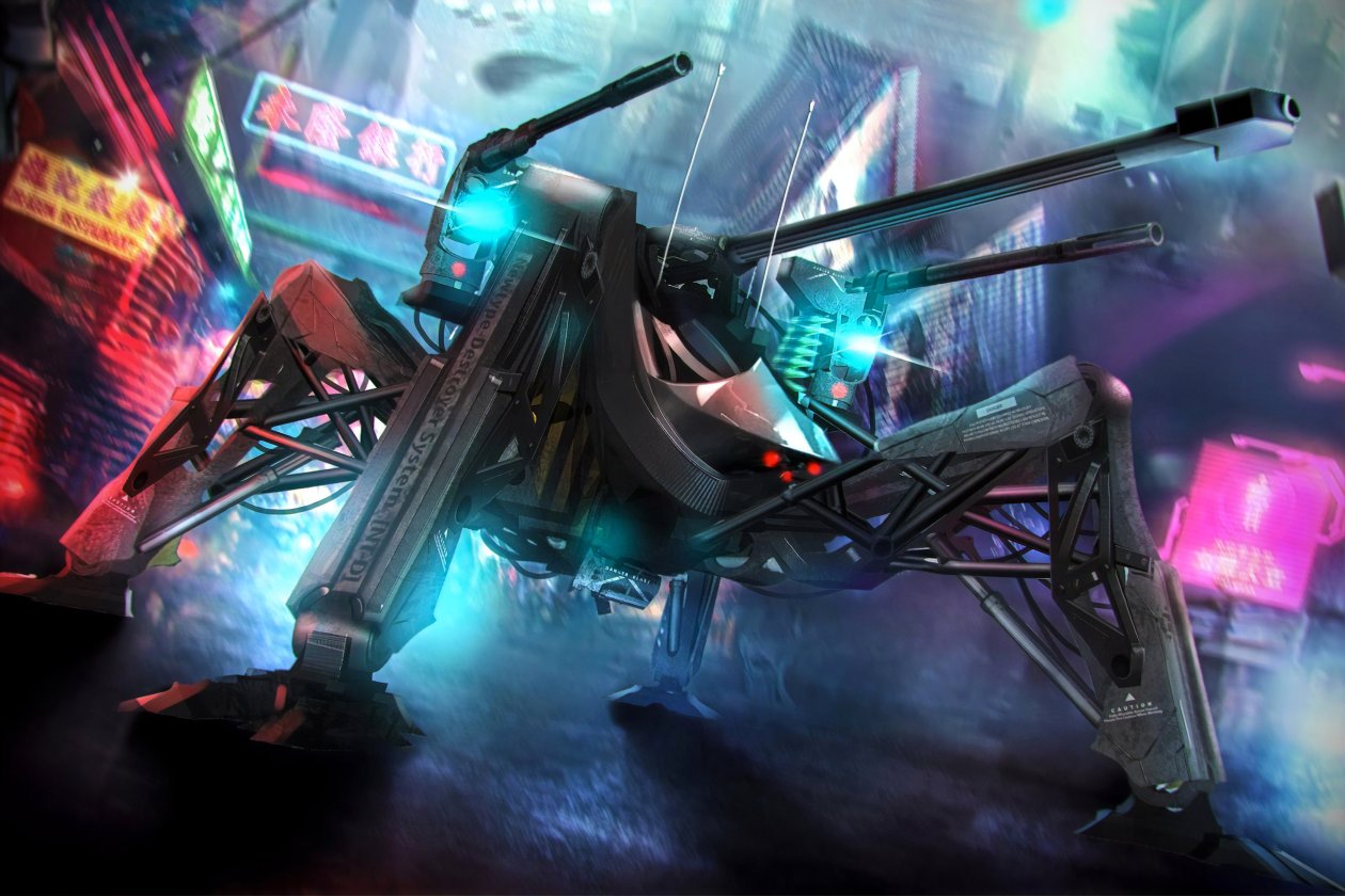 The Scifi World Grasshopper Weapon Robot 4k