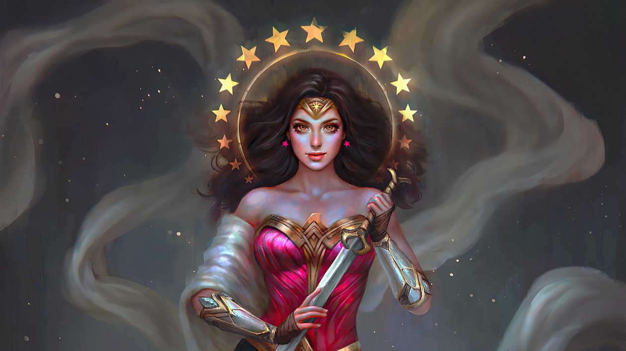 Wonder Woman With Sword 4k