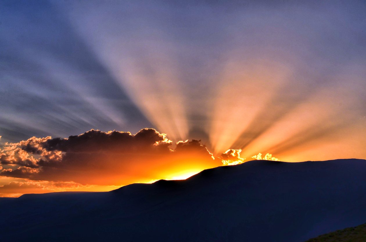 Sunbeams Horizon Nature Landscape 5k