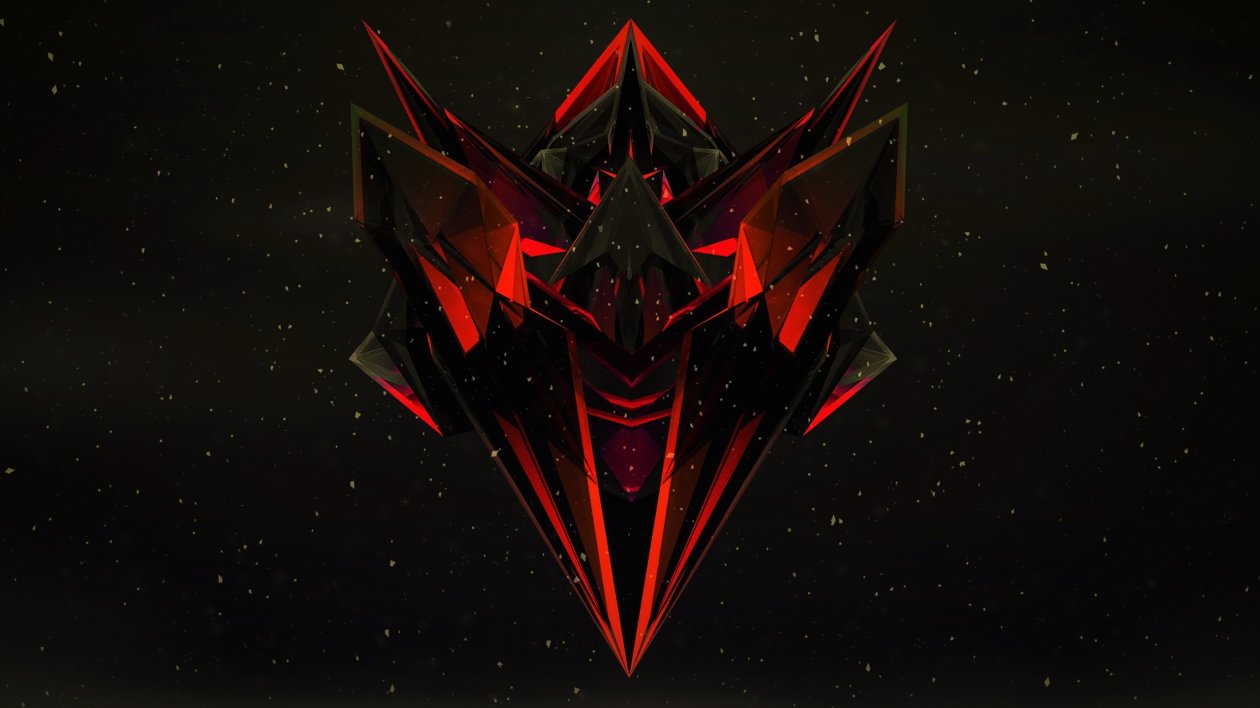 Justin Maller Red Dark Black Abstract