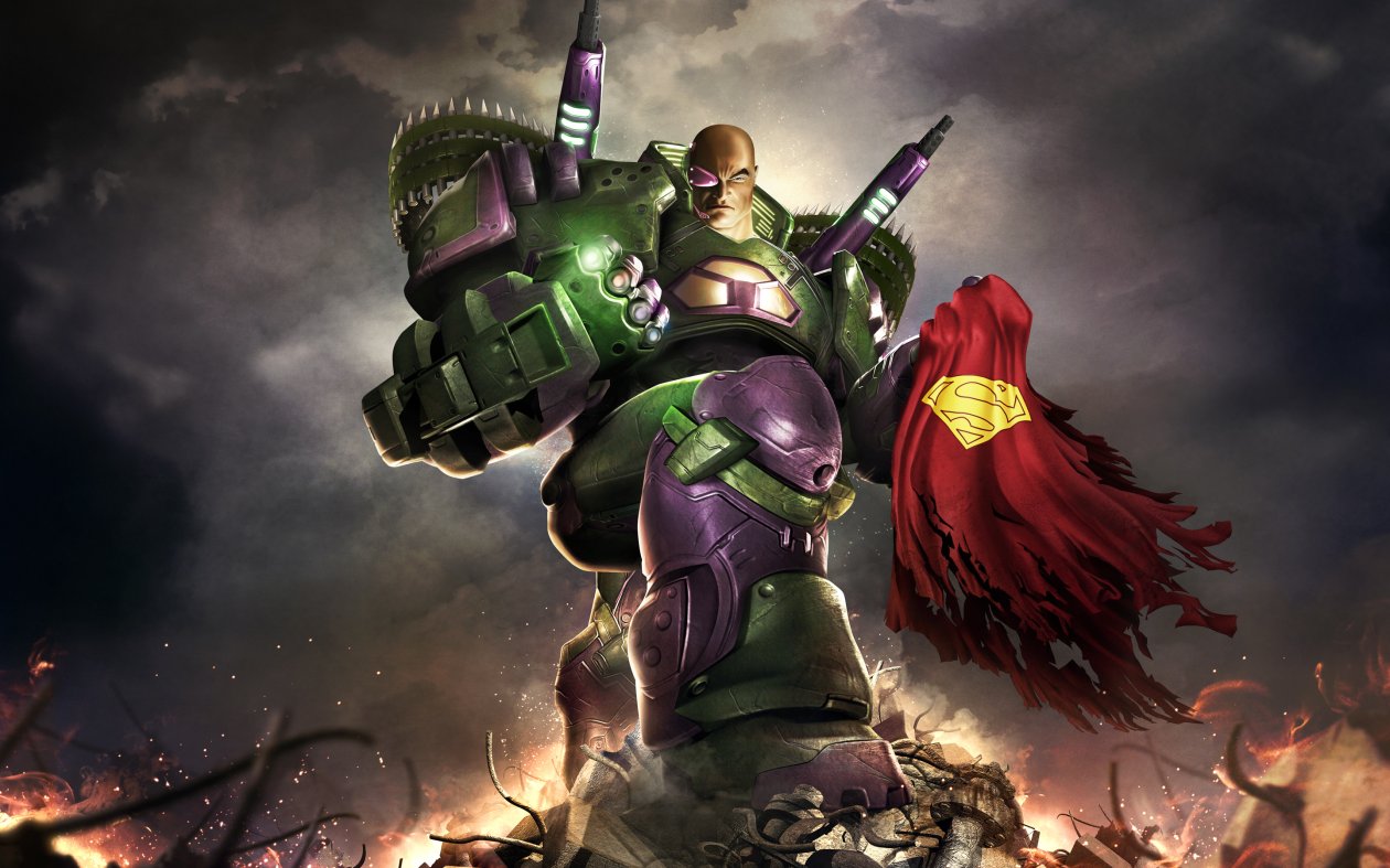 Lex Luthor Holding Superman Cape