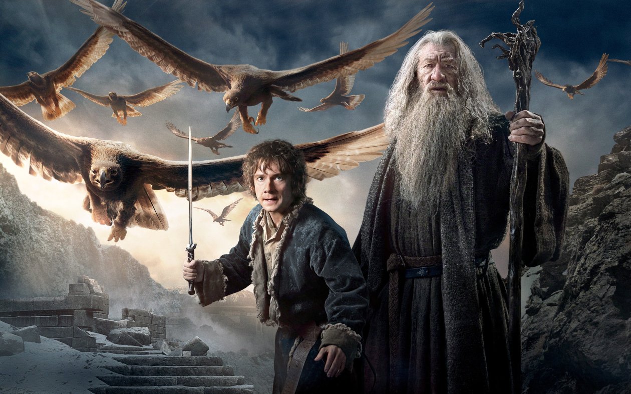 Gandalf Bilbo In Hobbit 3
