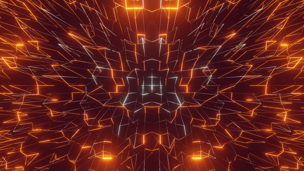 Glowing Lines Abstract 4k
