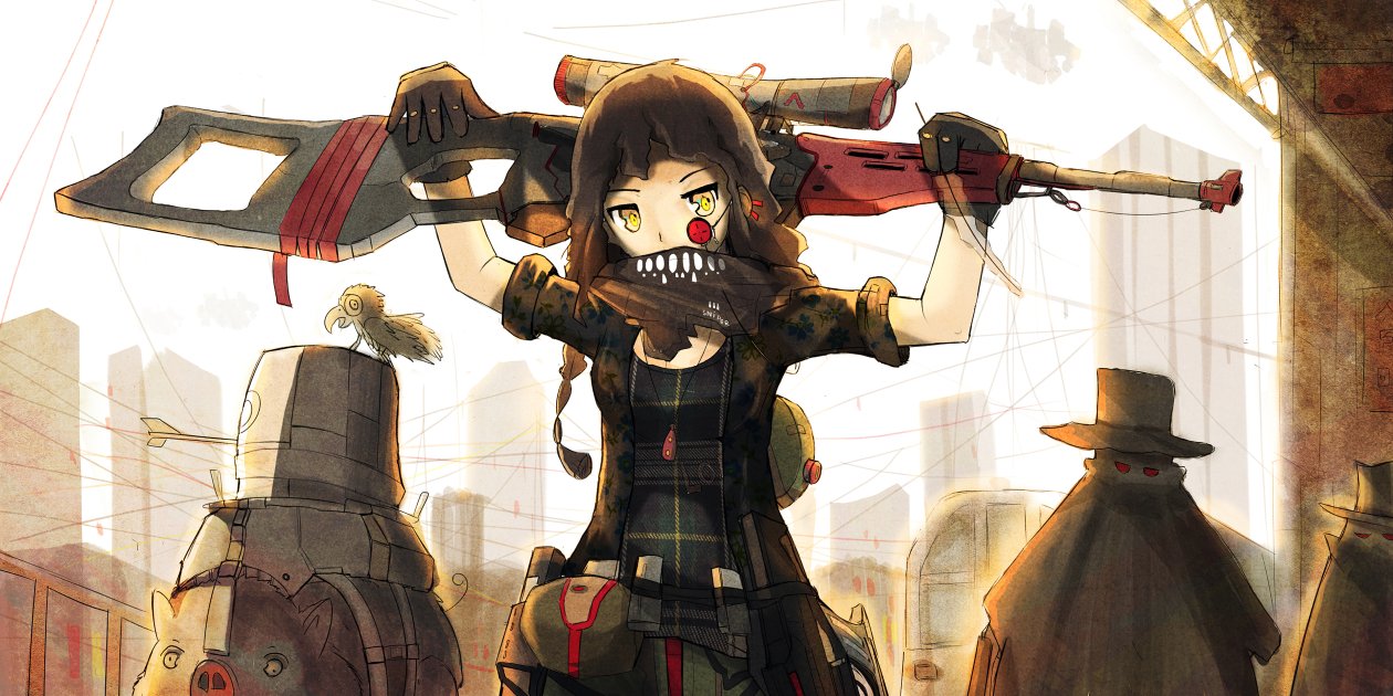 Anime Girls Artwork Sniper Rifle Original Character 4k